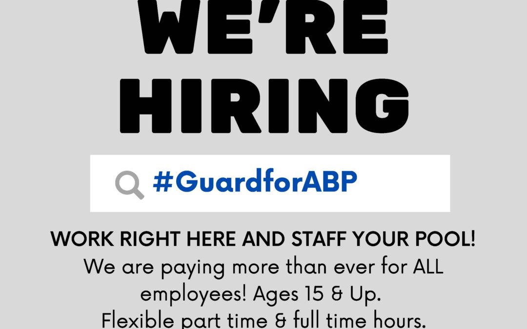 Hiring for Life Guards