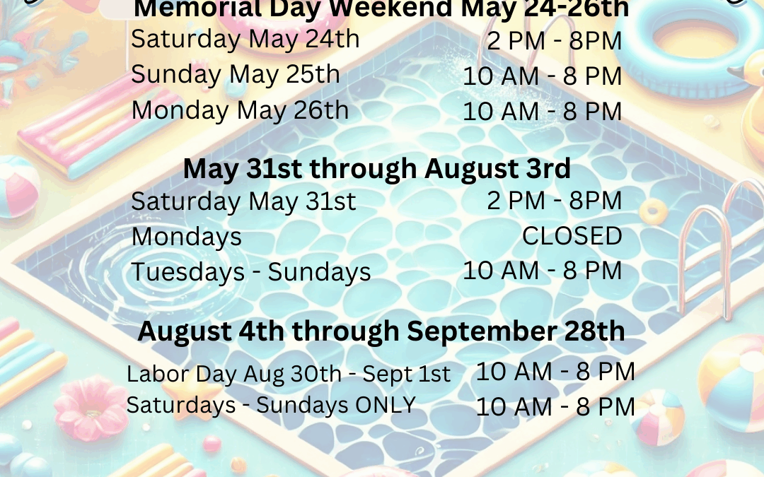2025 Pool Schedule
