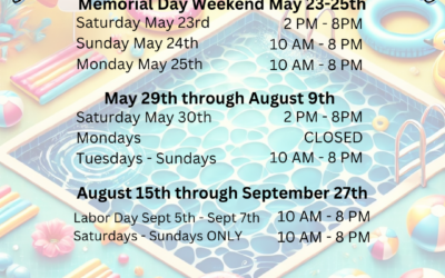 2026 Community Pool Hours