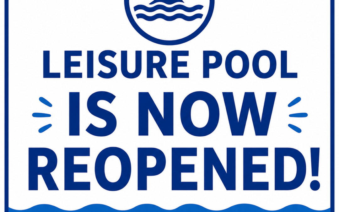 UPDATE – Leisure Pool Re-Opened 6/11