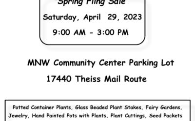 Spring Fling Sale – Saturday April 29